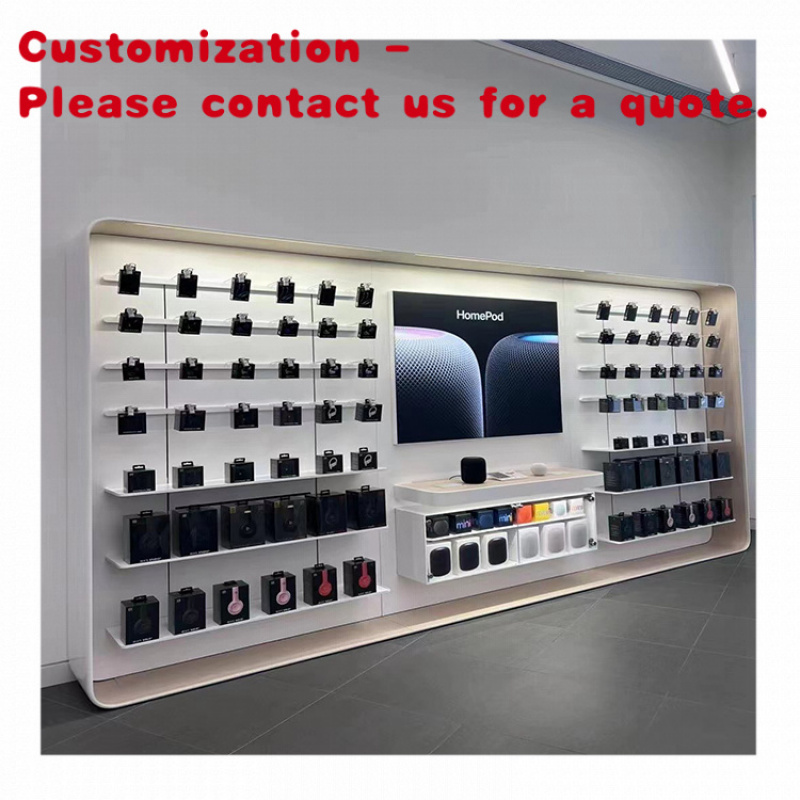 Phone Accessories Rack Display - custom.Modern Mobile Phone Accessories Cabinet Wall