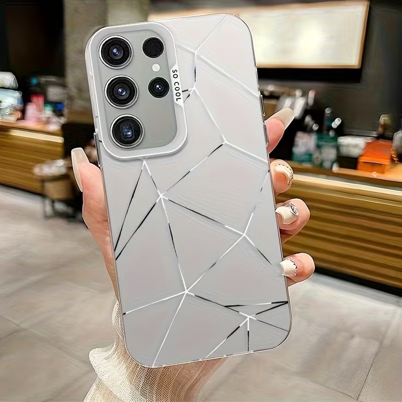 Samsung Accessories Phone - Multicolor Gradient Color Silver Phone Case