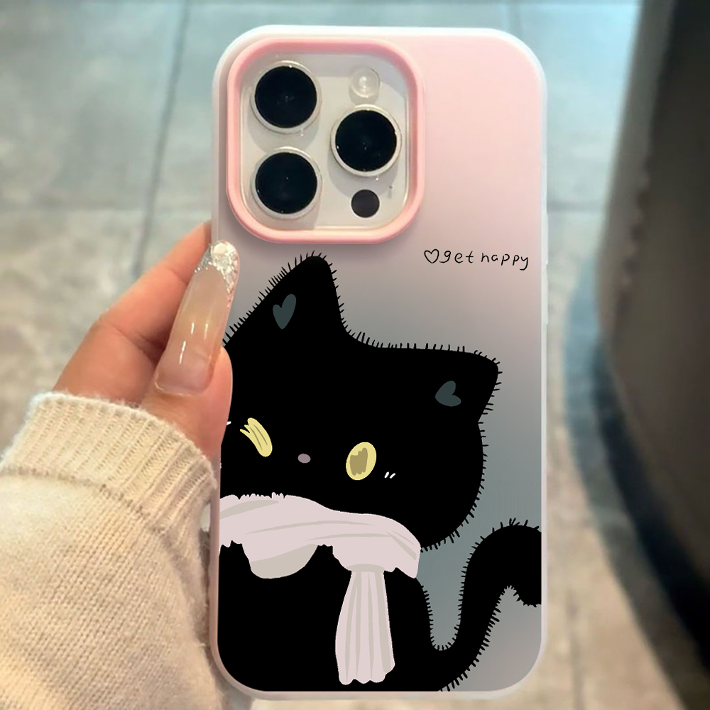 Phone Accessories Iphone - INS Couple Black White Cat Candy