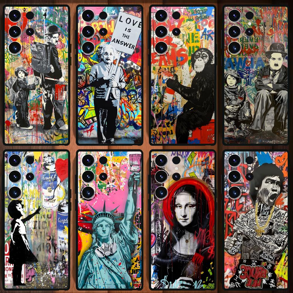 Samsung Accessories Phone - Banksy Graffiti Art Phone Case For