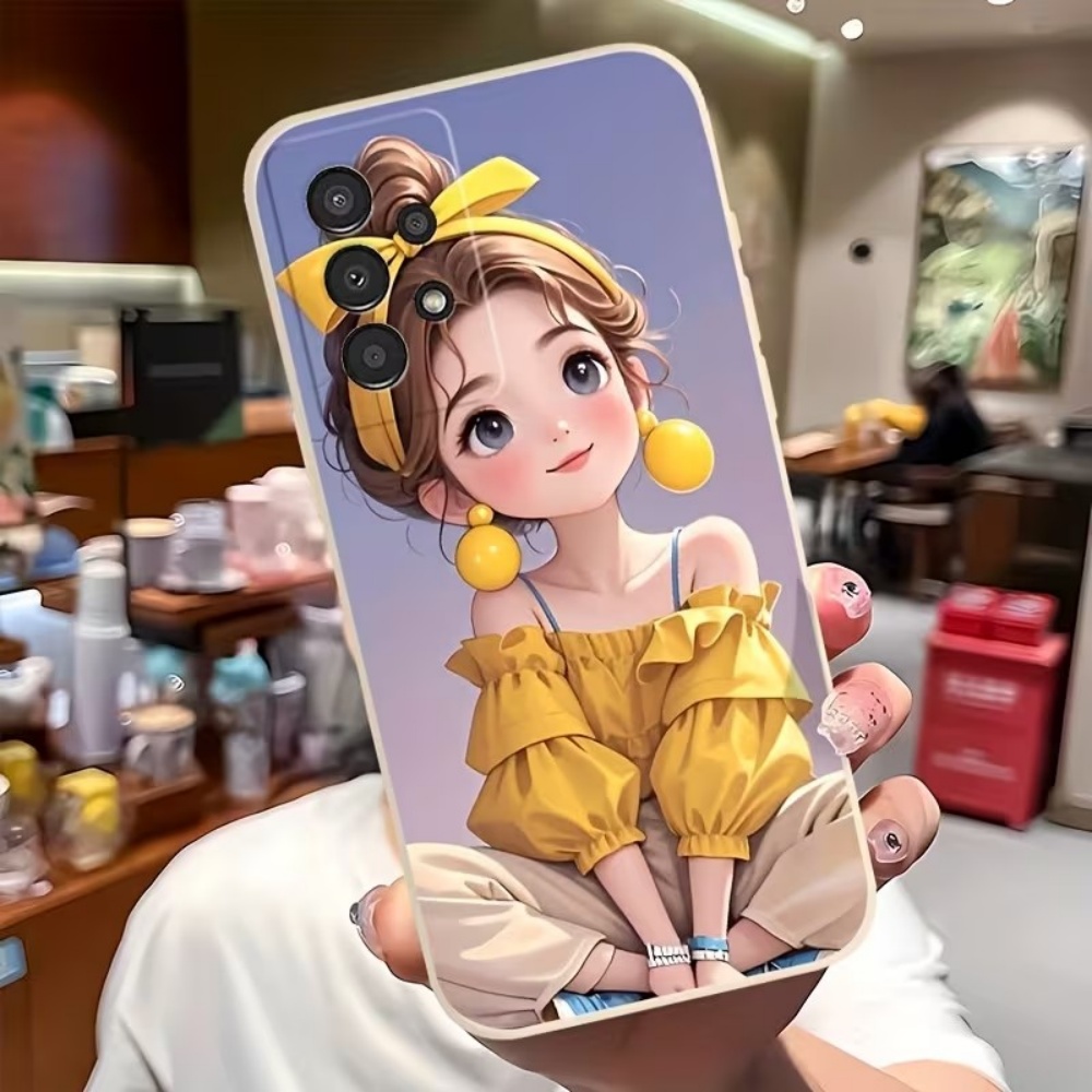 Samsung Accessories Phone - Cute Cartoon Girl Pattern Design Phone