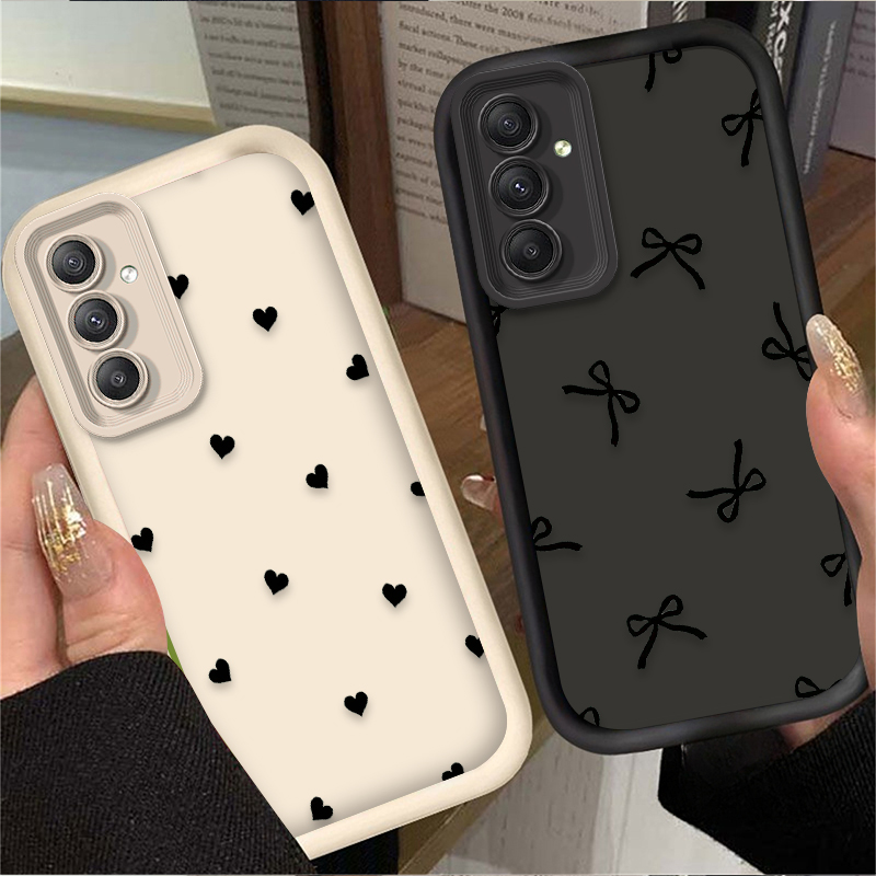 Black Love Heart Bowknot Case  - огляд і ціна Samsung Accessories Phone