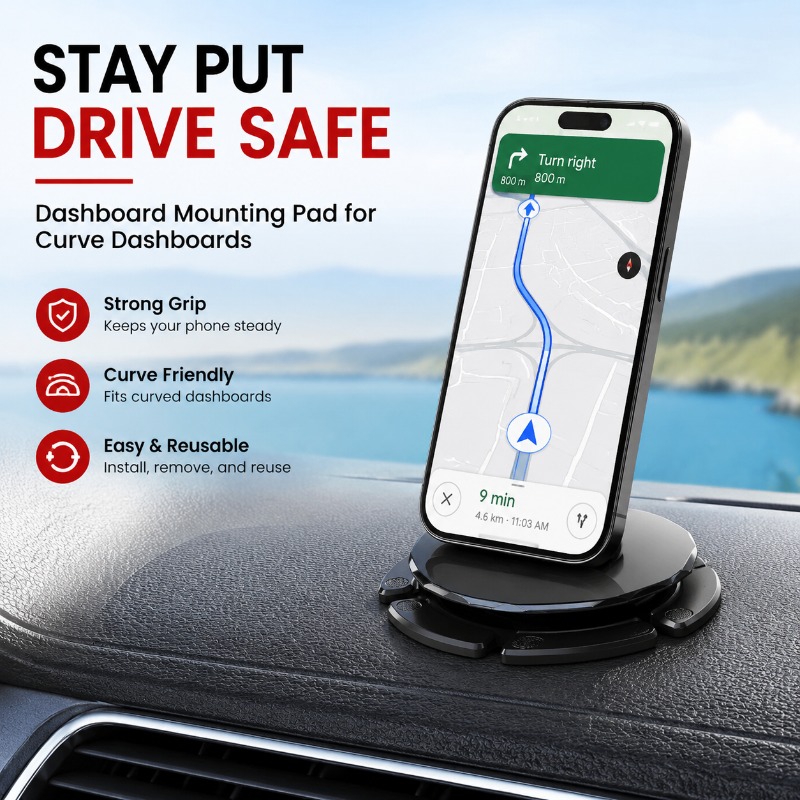 Dashboard Mounting Pad Suction - огляд і ціна Car Mount Phone
