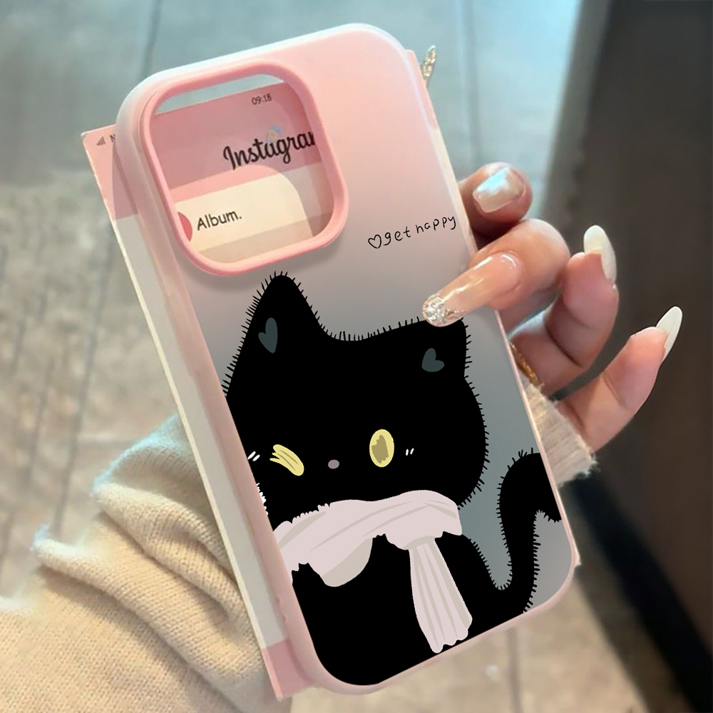 INS Couple Black White Cat Can - огляд і ціна Phone Accessories Iphone