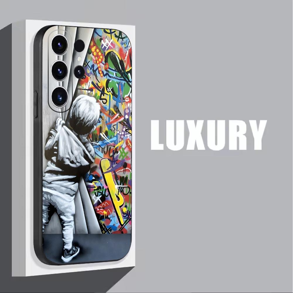 Banksy Graffiti Art  Phone Cas - огляд і ціна Samsung Accessories Phone