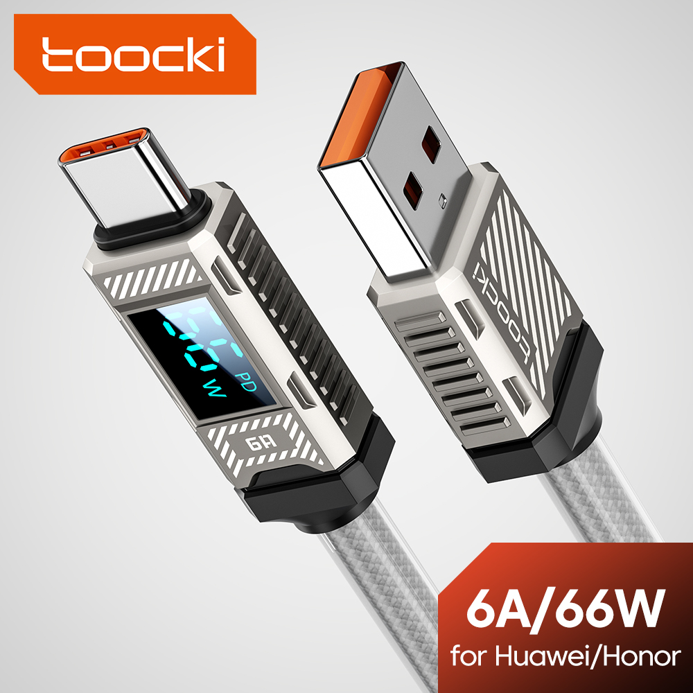 Toocki PD 66W USB C Cable 6A D - огляд і ціна Usb Data Cable