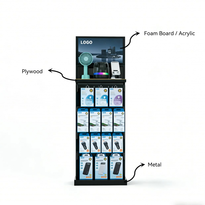 custom.Price Double-sided Meta - огляд і ціна Phone Accessories Rack Display