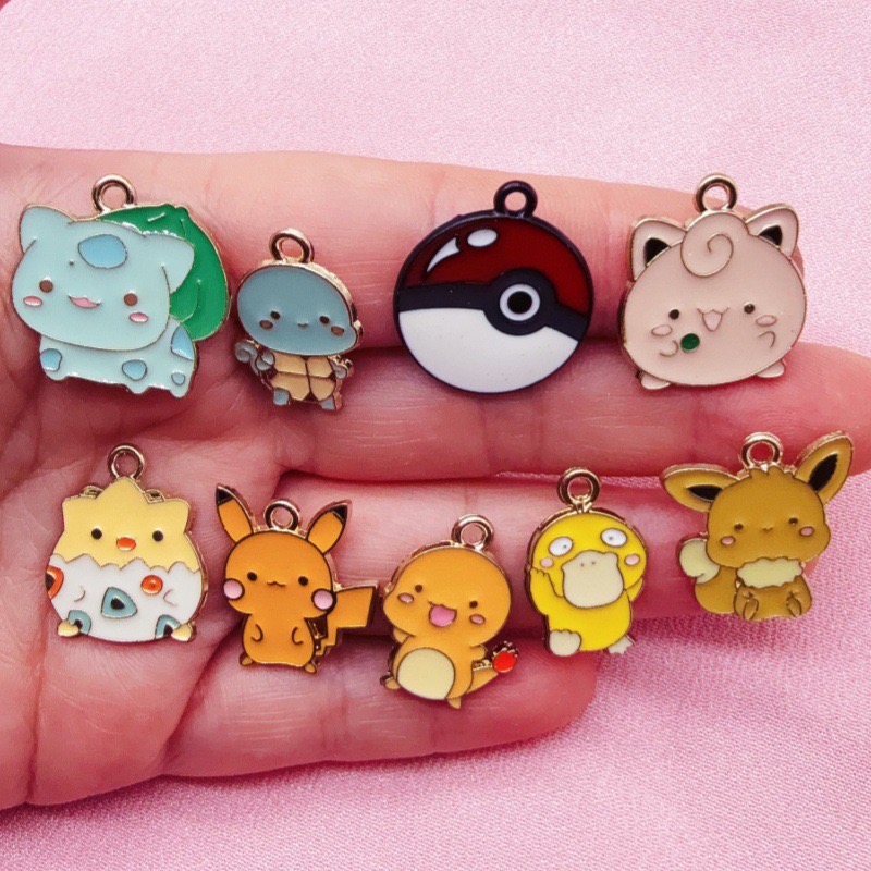 10pcs Cartoon Drip Oil Jewelry - огляд і ціна Phone Accessory