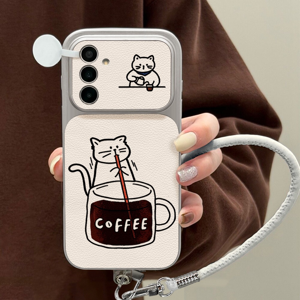 Coffee Cute Cat Phone Case For - огляд і ціна Samsung Accessories Phone
