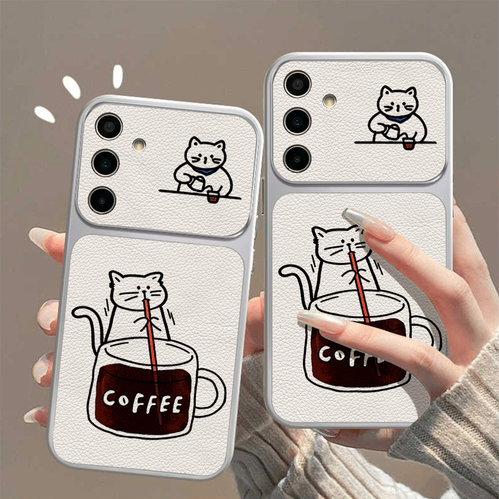 Coffee Cute Cat Phone Case For - огляд і ціна Samsung Accessories Phone
