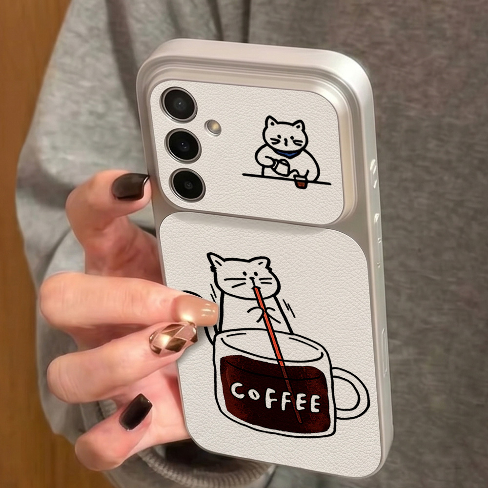 Coffee Cute Cat Phone Case For - огляд і ціна Samsung Accessories Phone
