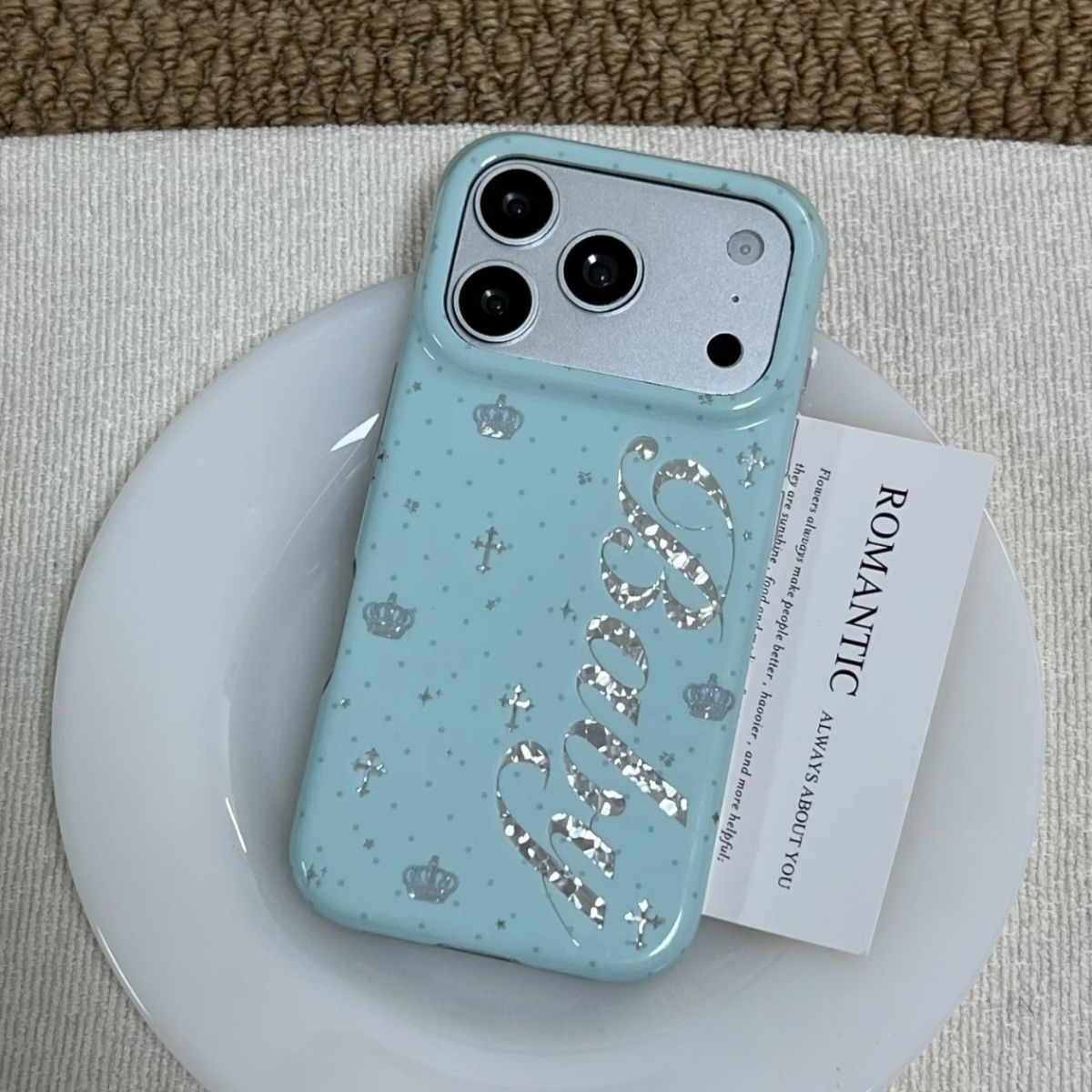 Korean Ins Mint Colored Englis - огляд і ціна Phone Accessories Iphone