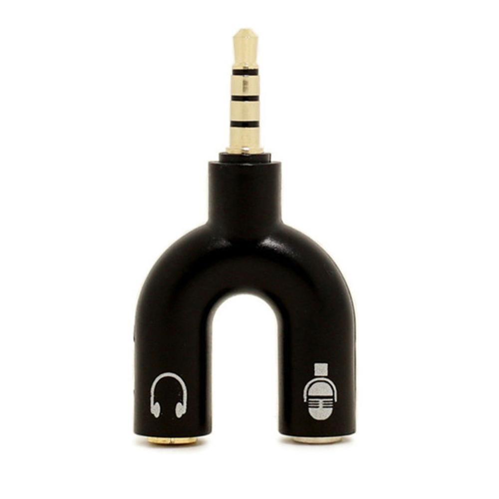 1PC Dual 3.5MM U Type Adapter  - огляд і ціна Earphone Splitter Jack