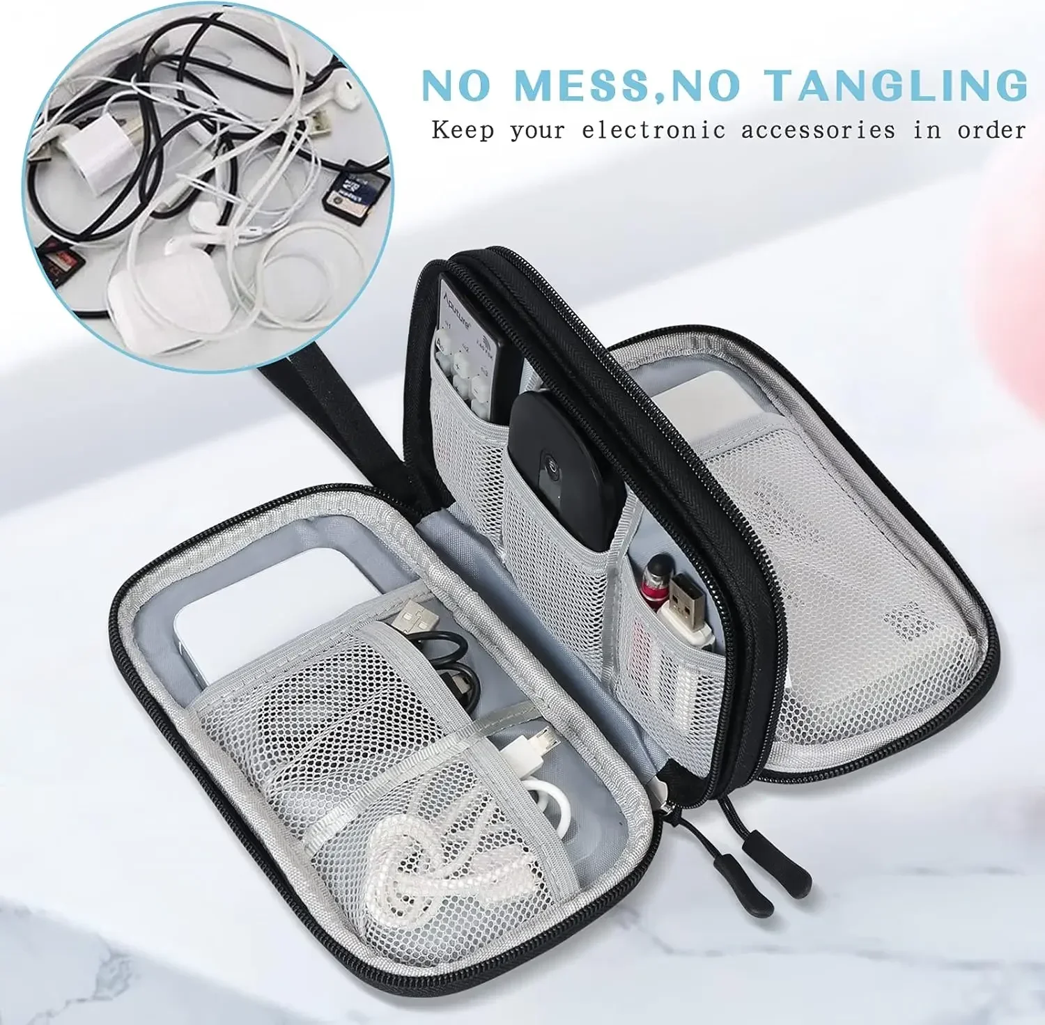 Travel Cable Bag Portable Digi - огляд і ціна Usb Data Cable